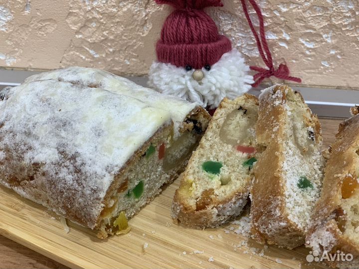 Штоллен рождественский на закваске