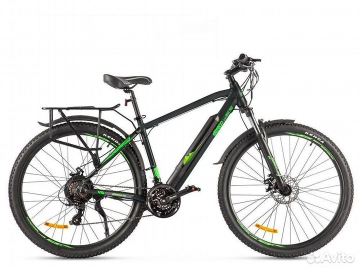 Электровелосипед Eltreco Ultra MAX PRO Черно-зелен