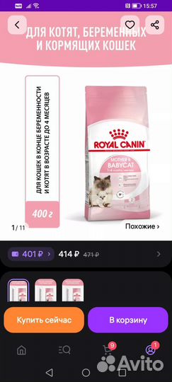 Сухой корм для котят