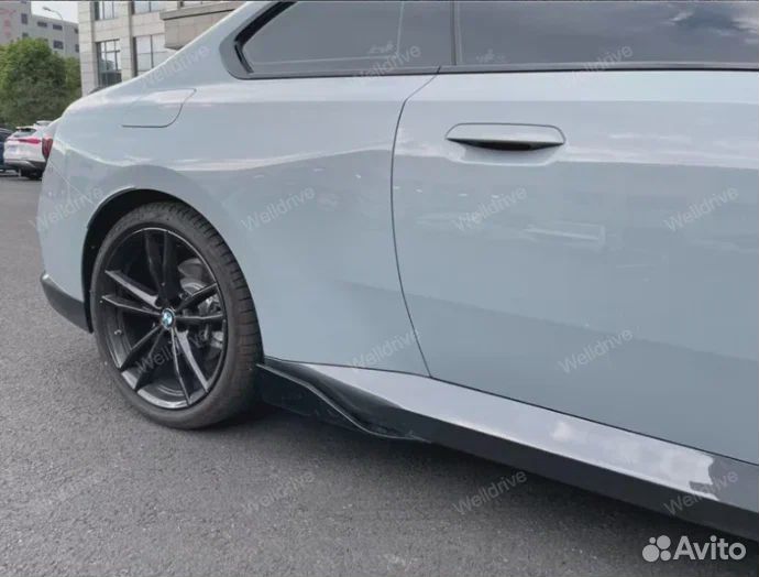 Лезвия порогов BMW M2 G87 M-Performance черные