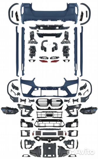 Обвес BMW X6 G06 в X6M LCI