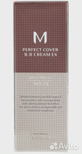 Missha M Perfect Cover BB Cream Тональный крем EX