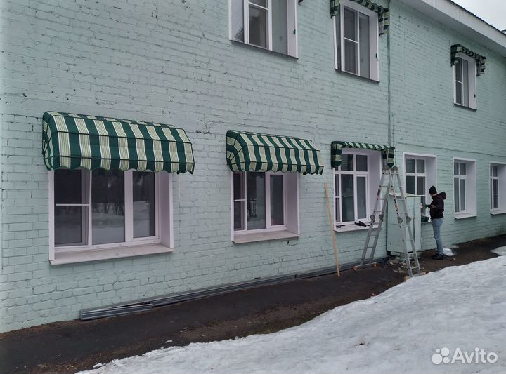 Купольные маркизы прямые и круглые