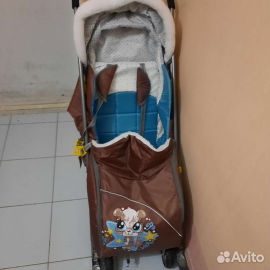 Детские санки коляска с колесами