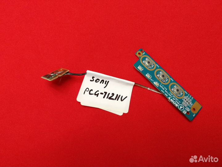 Панель включения, кнопка старта ноутбука Sony PCG