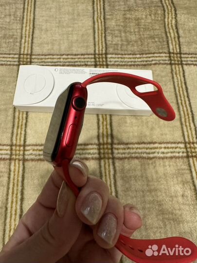 Часы apple watch 9 45 mm red