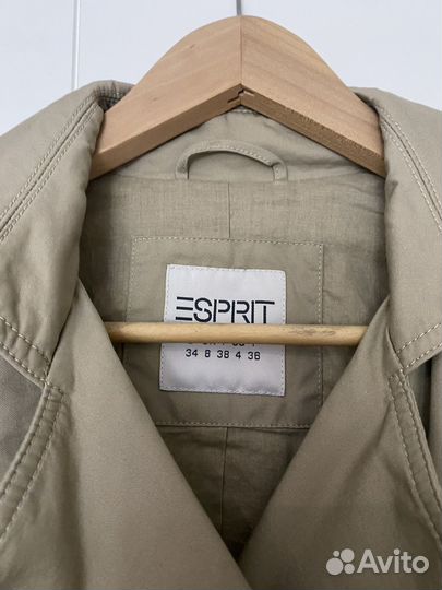 Плащ тренч женский 42 44 бежевый Esprit