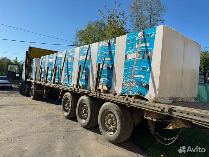 Газобетонный блок 600 250 200 bonolit