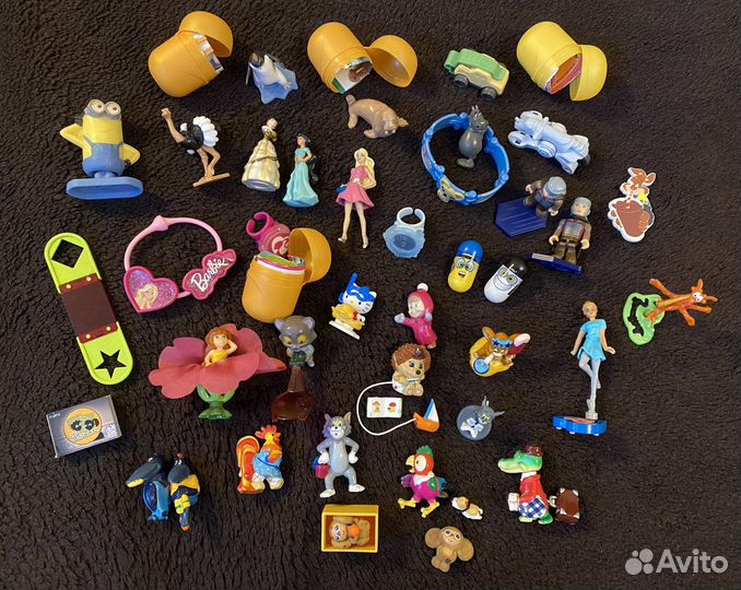 Киндер Чебурашка, Barbie, Hello Kitty, машинки др