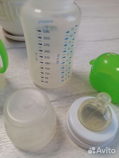 Avent бутылочка для малыша пакетом