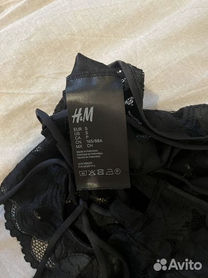 Кружевной топ H&M y2k gothic vintage