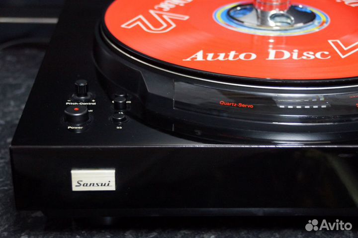 Винтажный виниловый проигрыватель Sansui SR-929