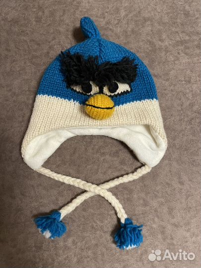 Шапка зимняя детская Angri Birds из Непала