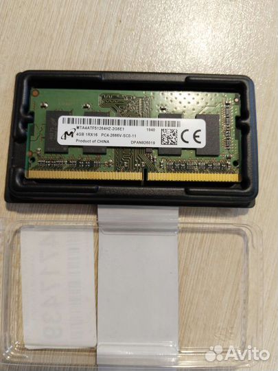 Оперативная память для ноутбука ddr4 4gb