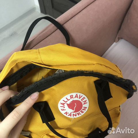 Рюкзак fjallraven kanken желтый