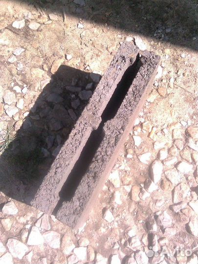 Блок керамзитобетонный перегородочный 2-х щелевой