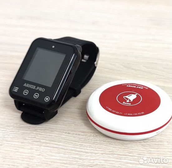 Кнопка вызова официанта персонала и часы Элит