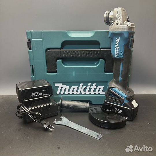 Болгарка аккумуляторная Makita 18 Вт/ Шлифмашина у