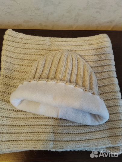 Комплект шапка и снуд женский