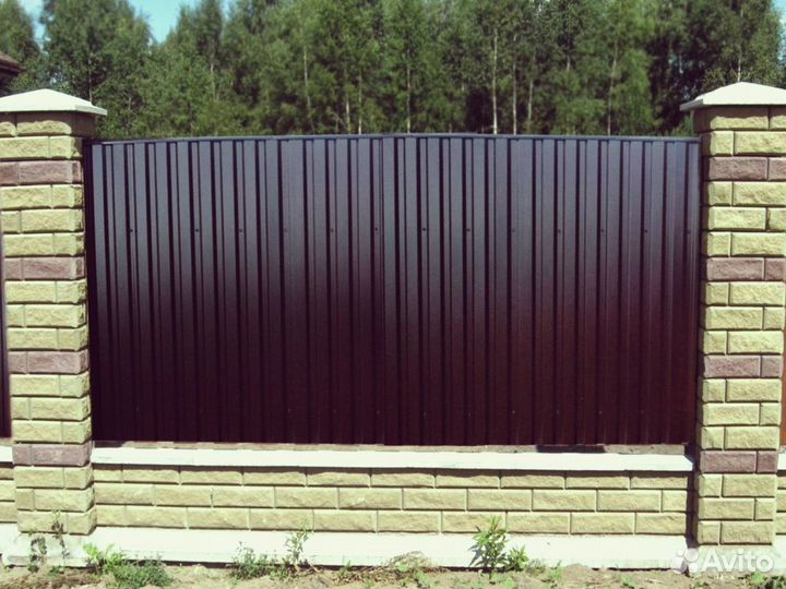 Забор из профнастила