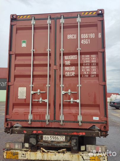 Контейнер морской 40 футов высокий