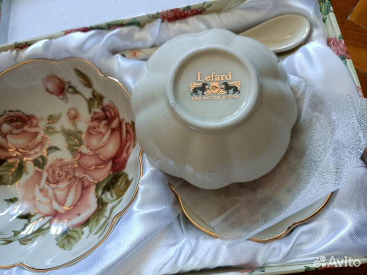 Набор для варенья Lefard. Розы. Конфетница,розетки
