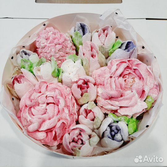 Зефирные тюльпаны подарок на курьан байрам