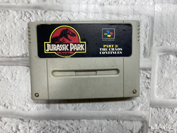 Картридж Super Nintendo Snes Jurassic Park Part 2