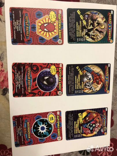 Карточки человек паук