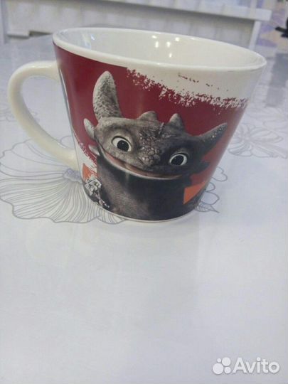 Кружки с рисунком, металлическая и стеклянная