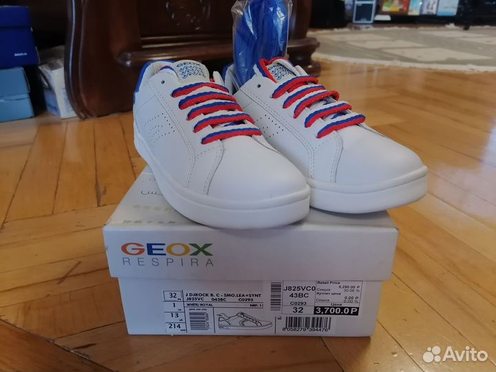 Кроссовки белые для мальчика Geox 32 размер