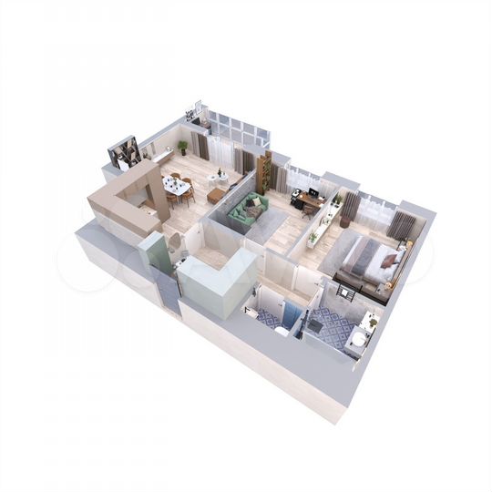 2-к. квартира, 65,5 м², 8/10 эт.