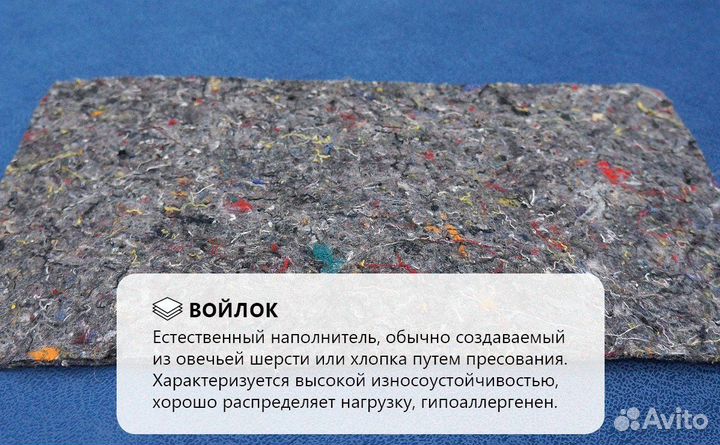 Матрас двухсторонний 90х200 см