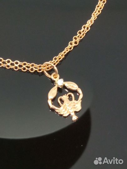 Золотая подвеска - Рак 585