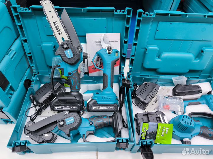 Набор 2в1 Makita Аккумуляторный секатор + пила