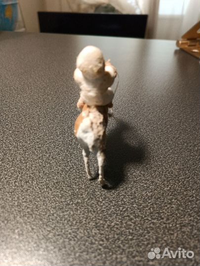 Ёлочная игрушка СССР якут на олене