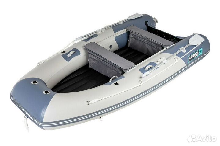Лодка Gladiator E 350 PRO; св-темно серая