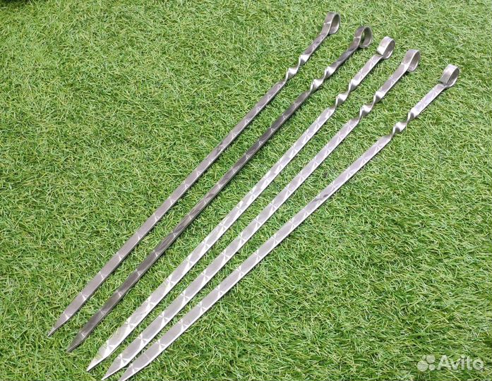 Шампур из нержавеющей стали 40см. Толщина стали 3м
