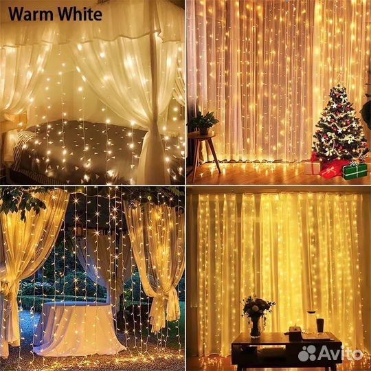 Гирлянды-шторы