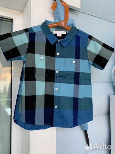 Рубашка Burberry оригинал 92 см