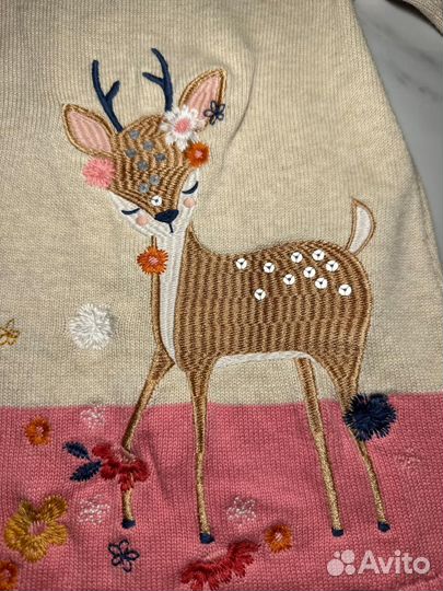 Платье теплое для девочки 80-86 MotherCare