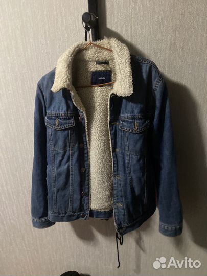 Джинсовая куртка kiabi утепленная