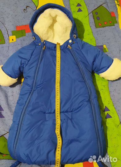 Конверт-комбинезон меховой