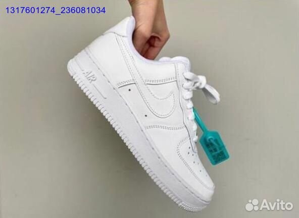 Кроссовки nike air force 1 white оригинал Poizon