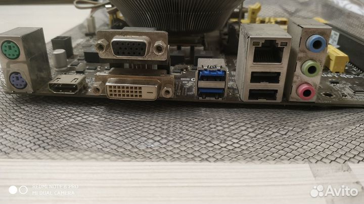 Материнская плата, процессор, кулер