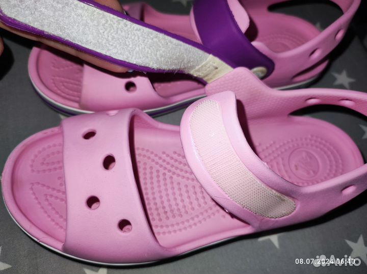 Сандали crocs j1 для девочки розовые