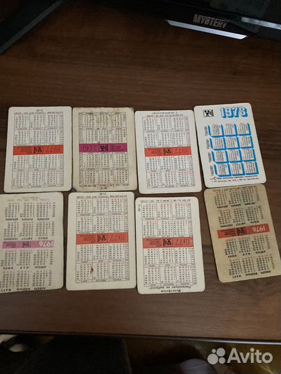 Переливные календарики СССР 10 шт. Цена договорная