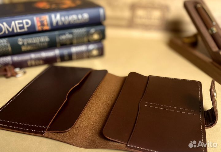 Обложка для документов из Кожи Ручной Работы