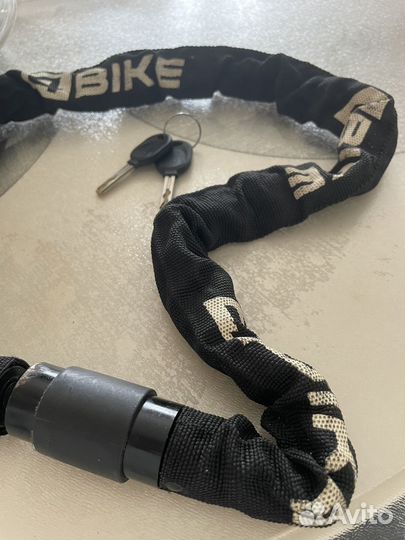 Велозамок противоугонный 4Bike,цепь 6х1000 мм