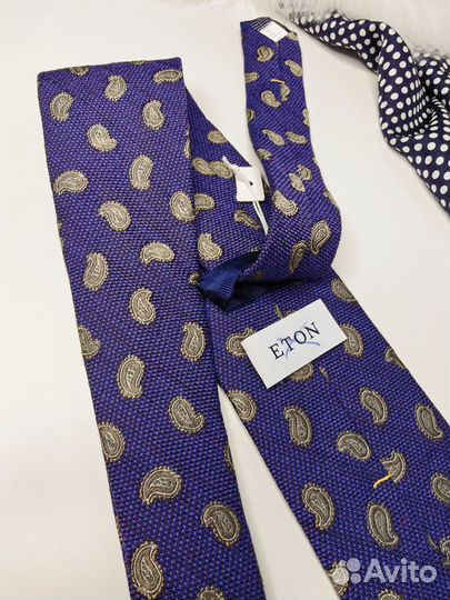 Шикарнейший галстук Eton шёлк/шерсть Оригинал
